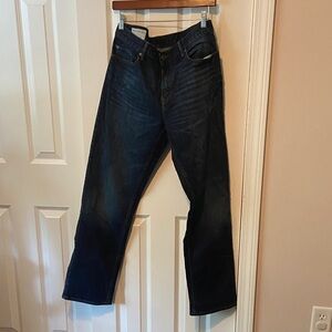 Banana Republic Dark Blue Straight Fit Jeans 34 x 34
